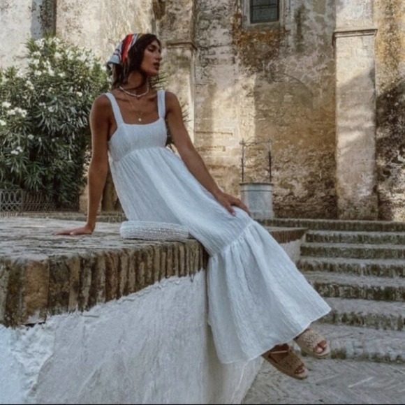 Zara Dresses & Skirts - NWT ZARA Womens Size Small Textured Voluminous Midi Blogger Favorite Dress White